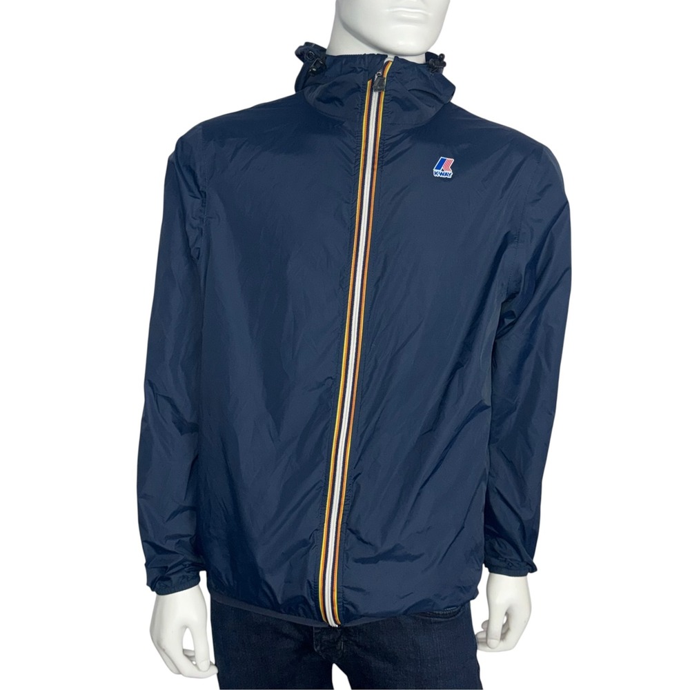 K-Way Le Vrai 4.0 Claude Warm Water Repellent Jacket Packable Large Hooded